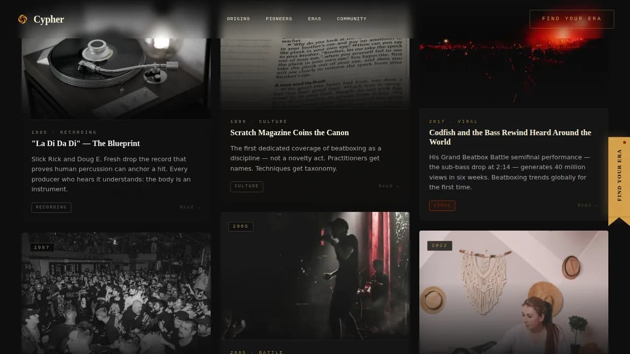 Hobby & Passion Content Professional Website Template