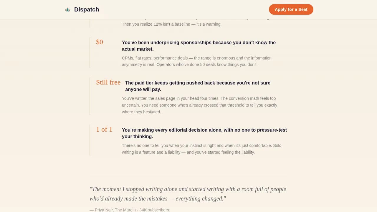Newsletter Writers Community Reviews Website Template