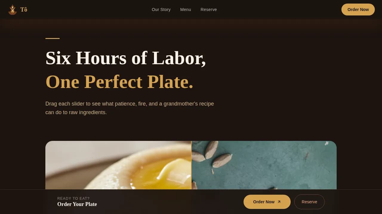 Burkinabe Cuisine Professional Website Template