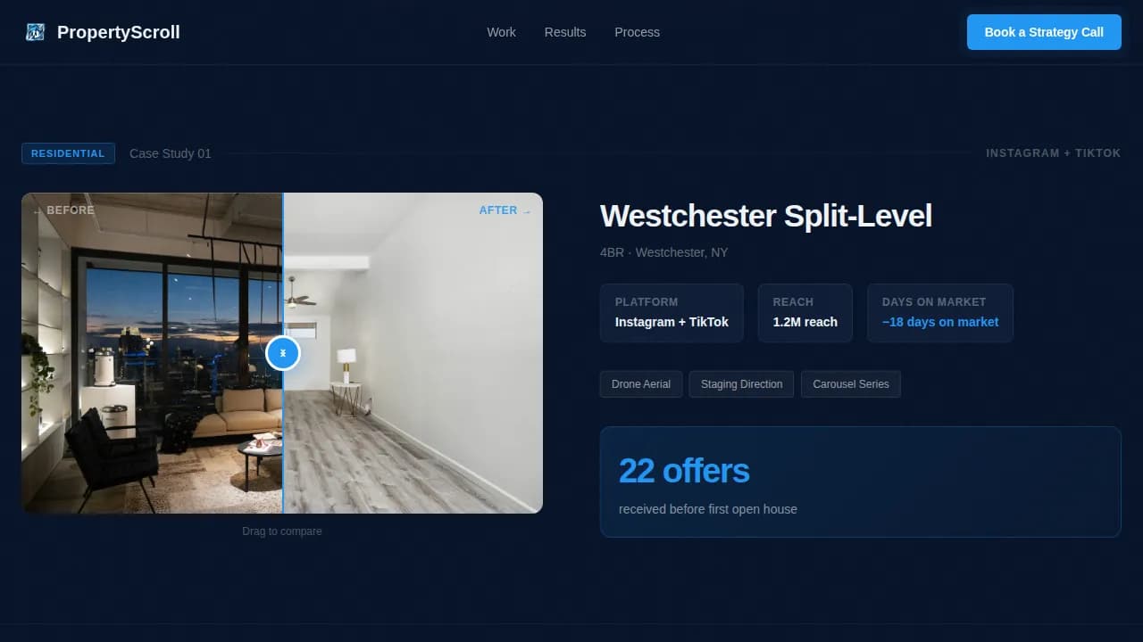 Real Estate Photography & Marketing Booking Website Template
