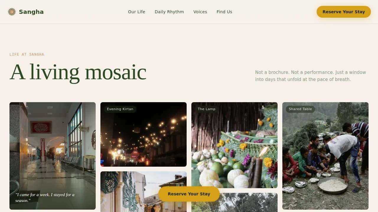 Temple & Hindu Organization Reviews Website Template