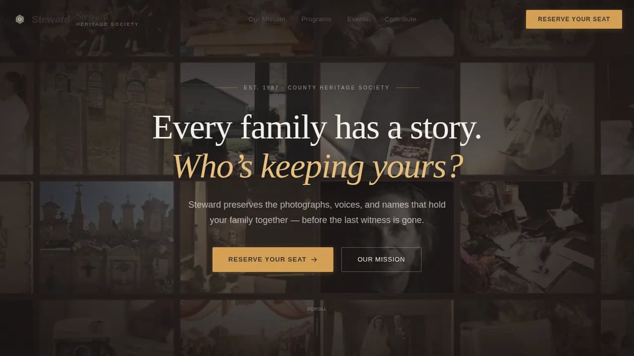 Cultural & Heritage Organization Professional Website Template