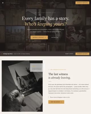 Cultural & Heritage Organization Professional Website Template