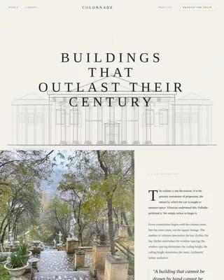 Neo-Classical Architecture Blog Website Template