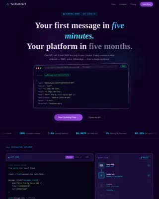 Connect — Powerful Communications API Landing Page Template
