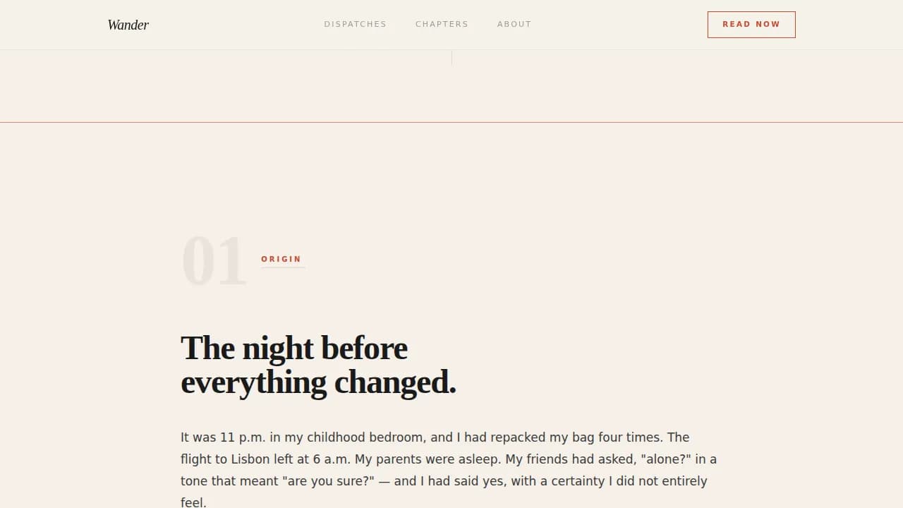 Travel Blog Blog Website Template