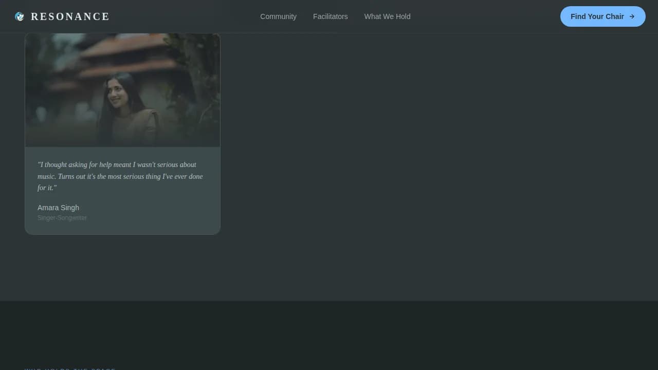 Musicians Community Reviews & Testimonials Website Template