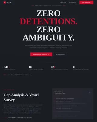 Helm — Maritime Safety Landing Page Template