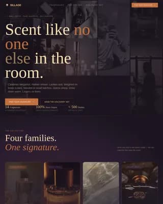 Essence — Atelier Fragrance Discovery Landing Page Template