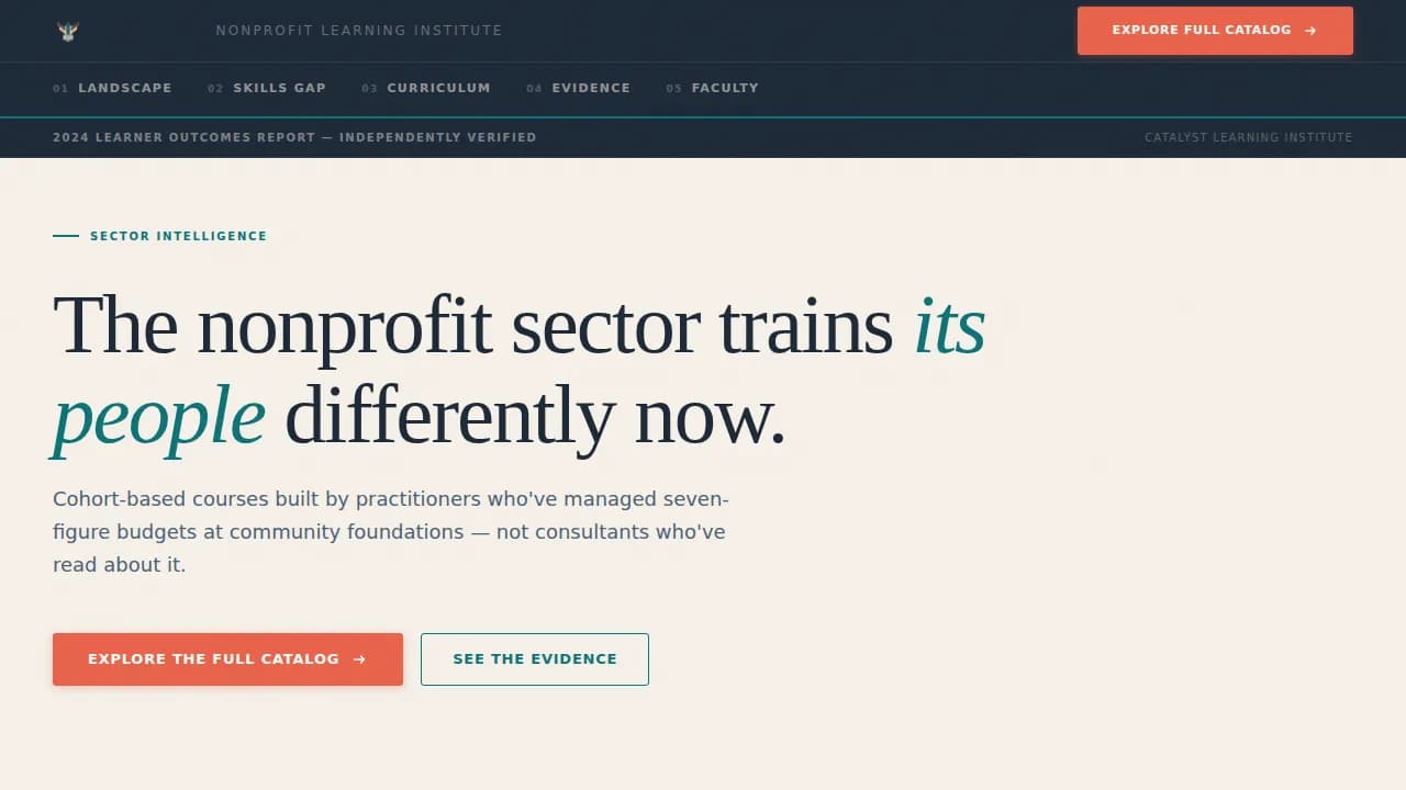 Nonprofit Digital Presence Blog & Content Website Template