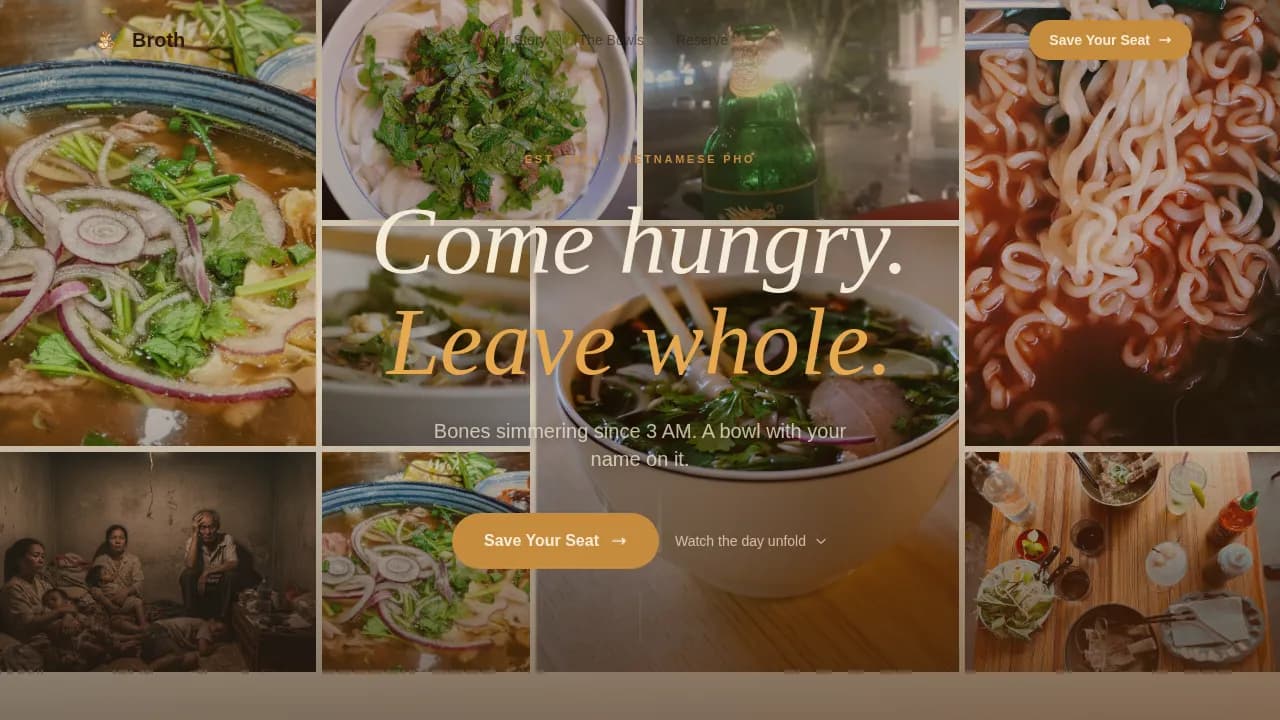 Advanced Regional & Ethnic Restaurant Professional Website Template