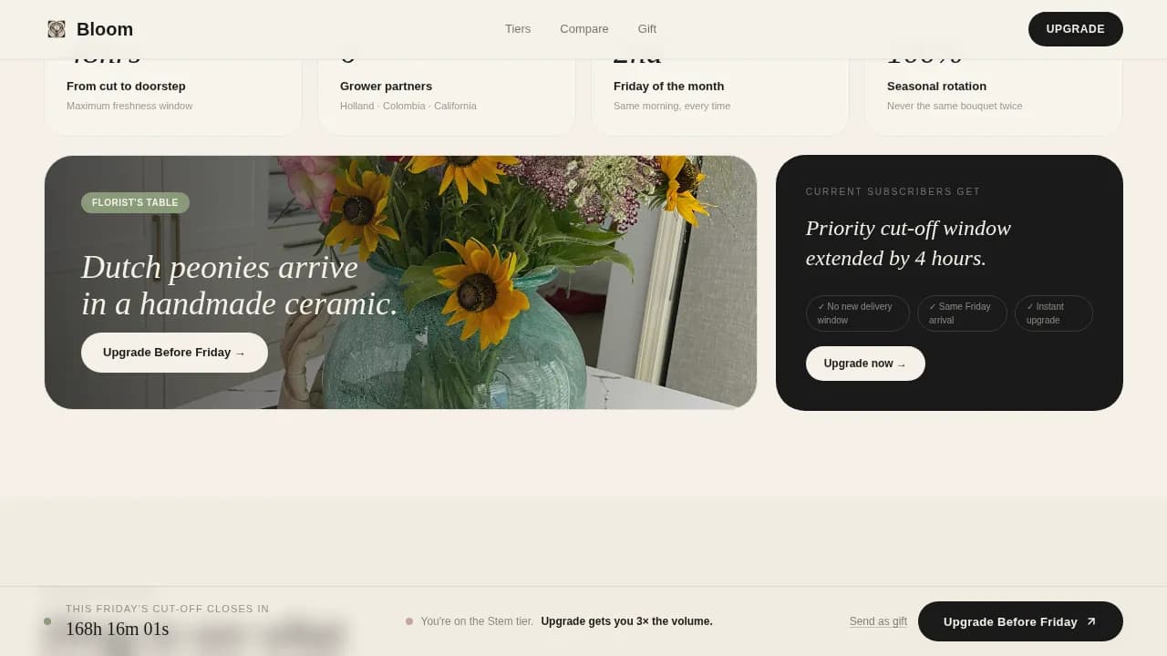 Florist & Plant Shop Booking Website Template