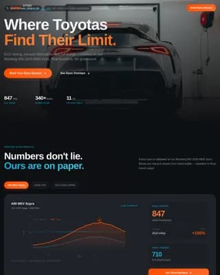 Ignite — Premium Automotive Performance Landing Page Template