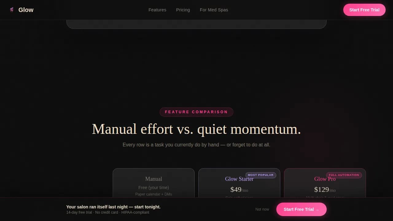 Beauty & Salon Software & SaaS Booking Website Template