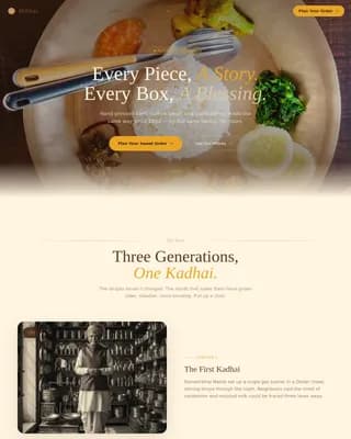 Regional & Specialty Restaurant Professional Website Template