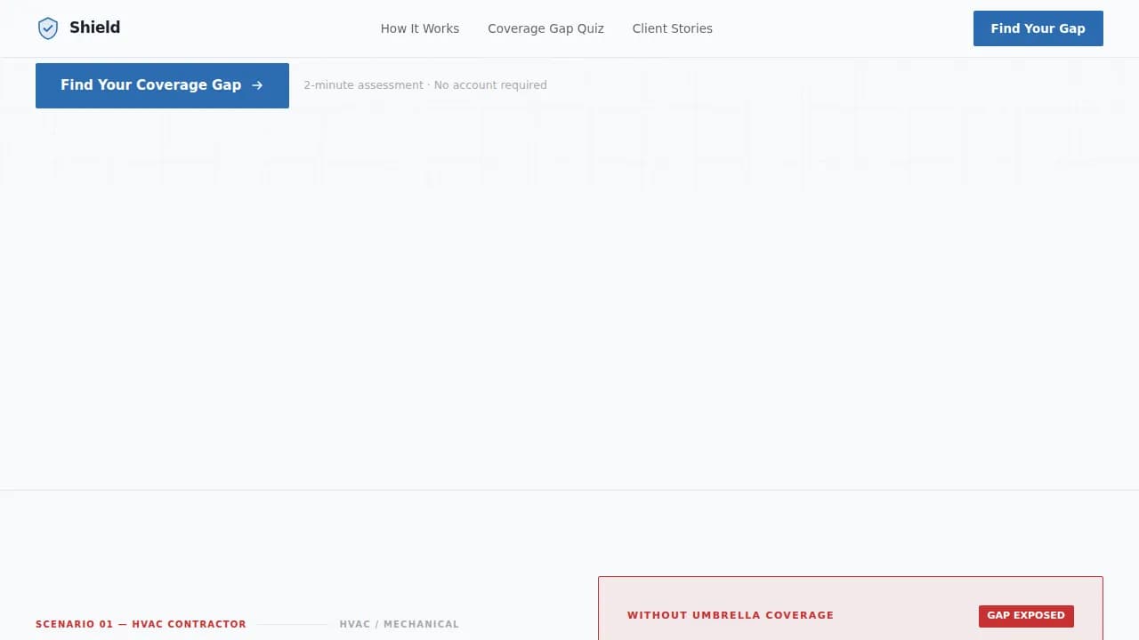 Small Business Owner Insurance Professional Website Template