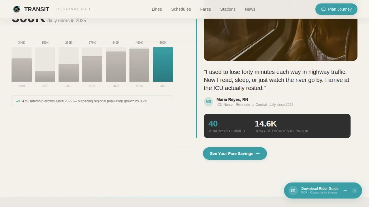 Public Transportation Professional Website Template