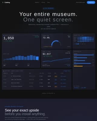 Museum Vertical SaaS Cost Estimator Website Template