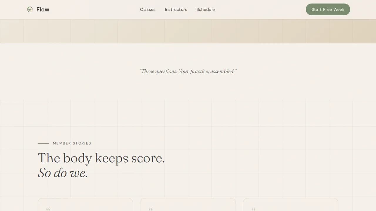 Pilates Fitness Professional Website Template