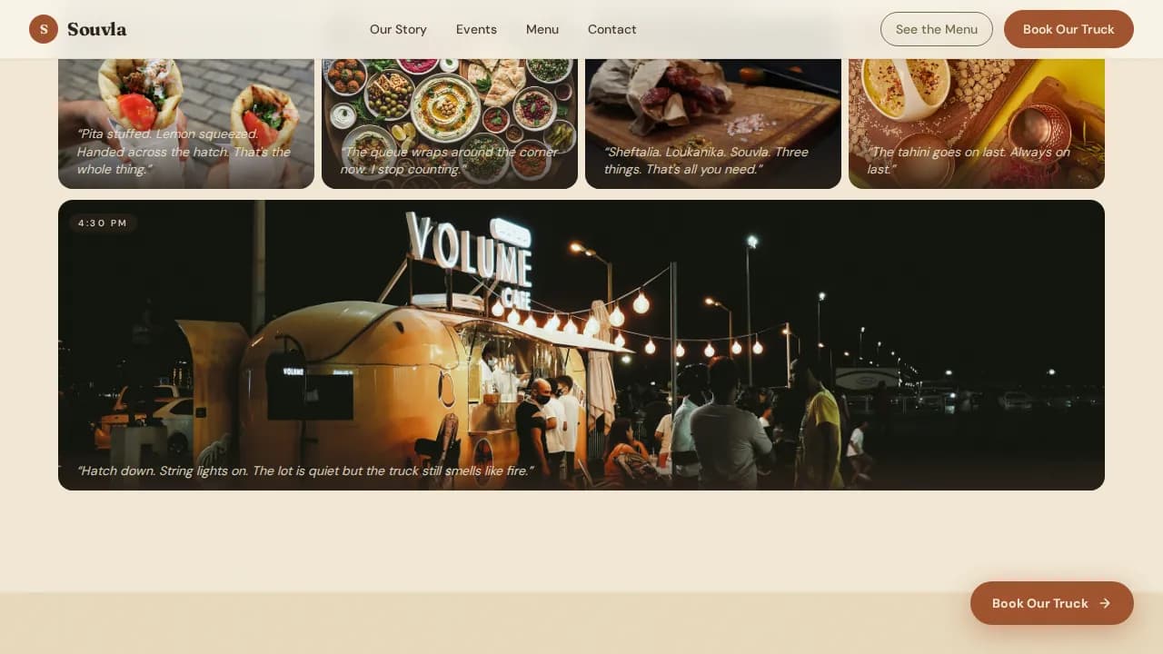 Taverna — Authentic Mediterranean Cuisine Landing Page Template