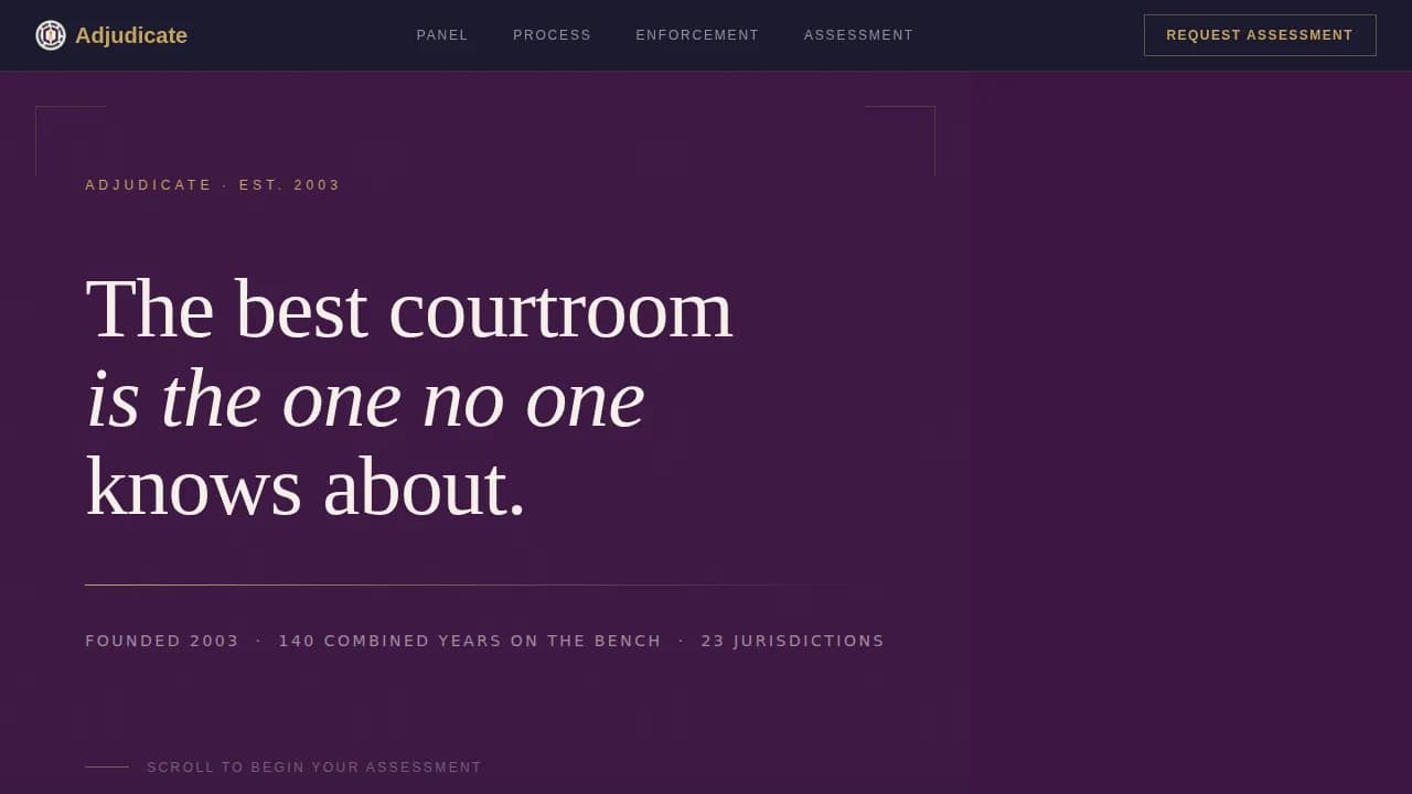 Advanced Mediation & Alternative Dispute Professional Website Template