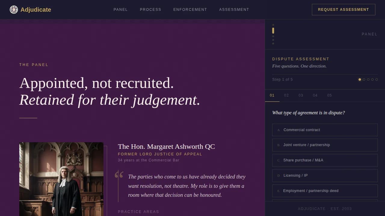 Advanced Mediation & Alternative Dispute Professional Website Template