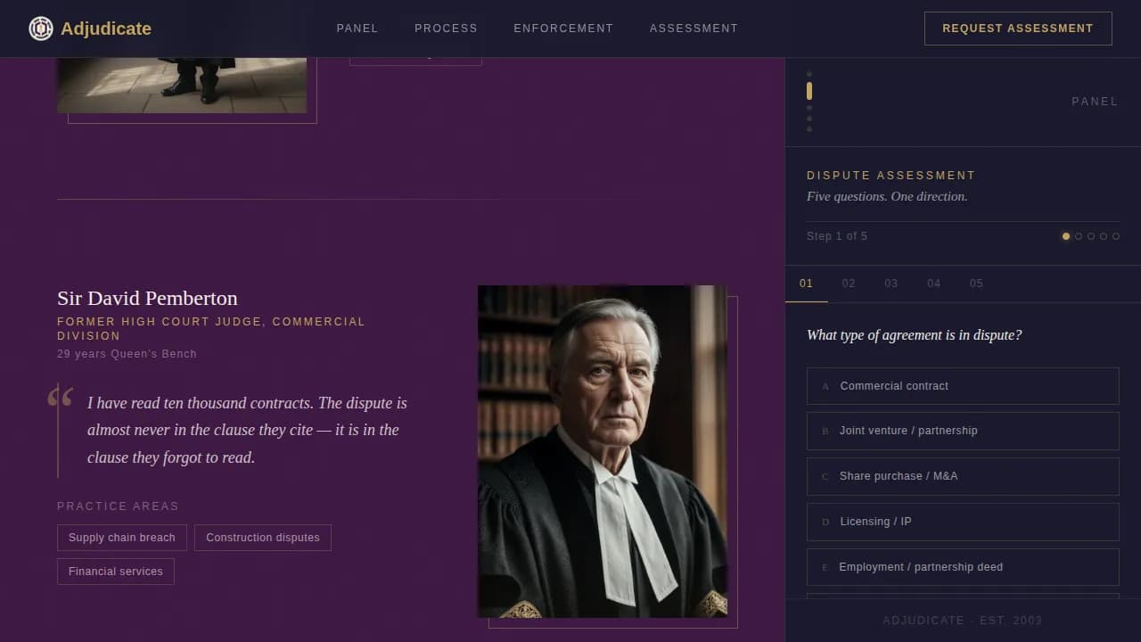 Advanced Mediation & Alternative Dispute Professional Website Template