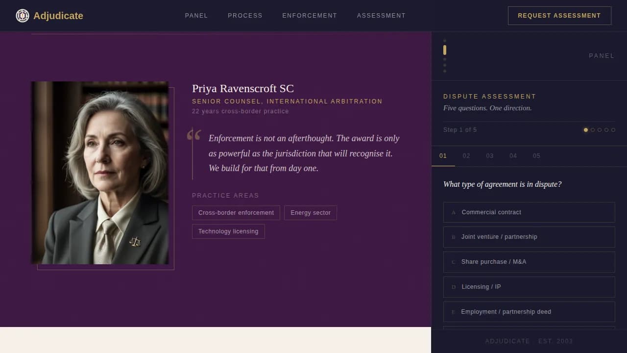 Advanced Mediation & Alternative Dispute Professional Website Template