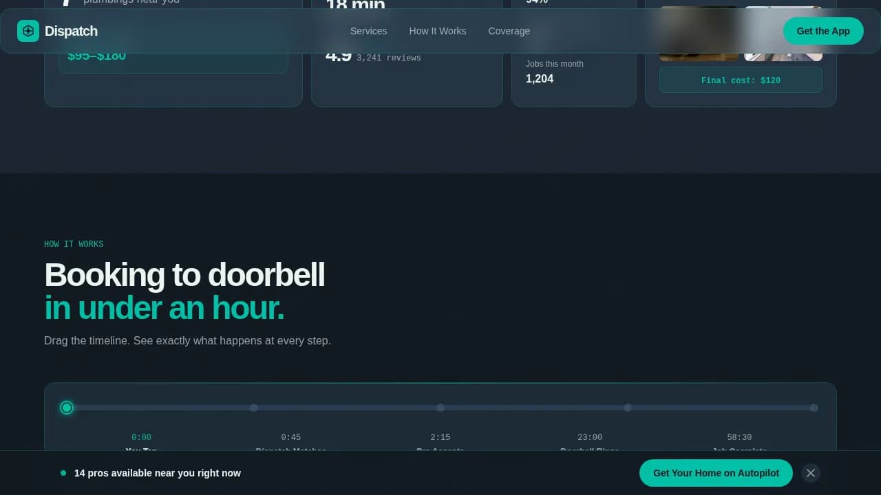 Mobilize — Intelligent Service Operations Landing Page Template