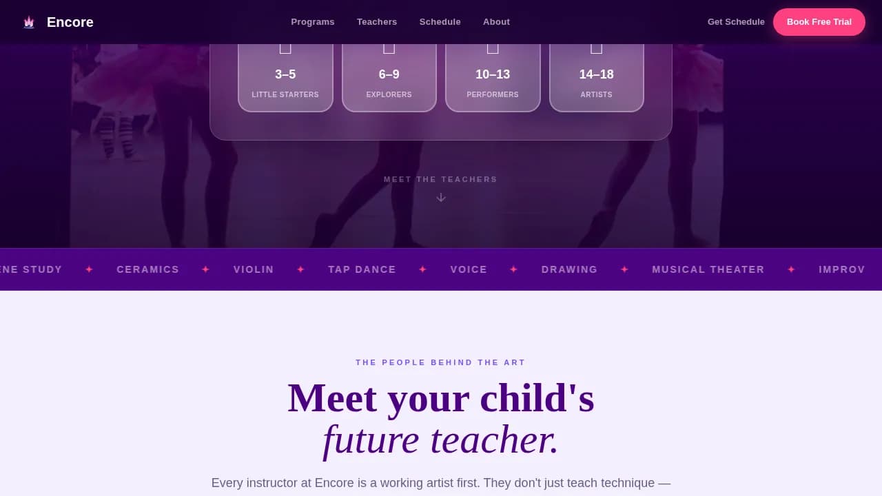 Complete School (K-12) Appointment Booking Website Template