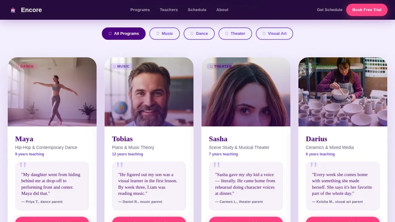 Complete School (K-12) Appointment Booking Website Template