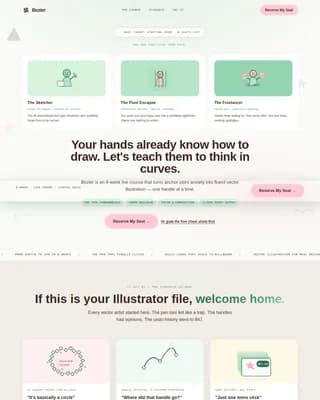 Sketch — Expert Vector Design Landing Page Template