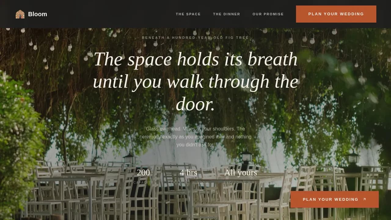 Cultivate — Stunning Botanical Events Landing Page Template