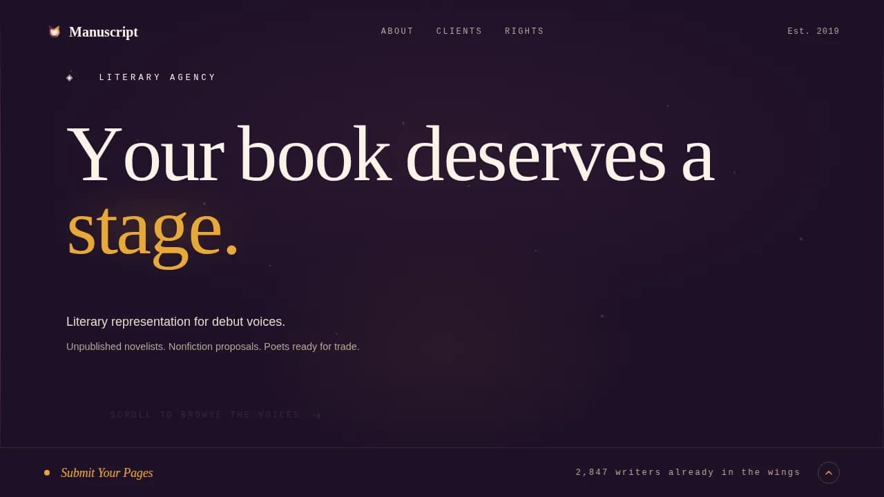 Publishing & Book Industry Portfolio & Case Study Website Template