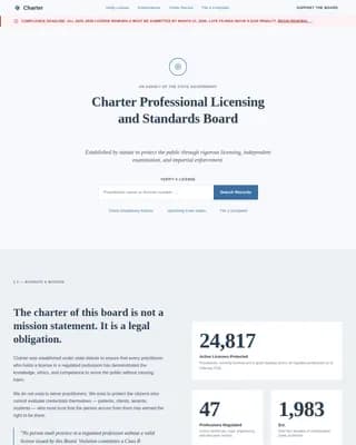 Complete Regulatory & Licensing Professional Website Template