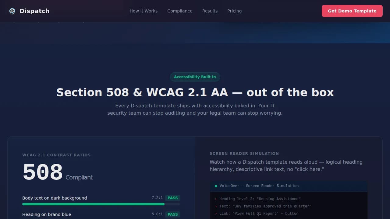 Government Digital Presence Professional Website Template