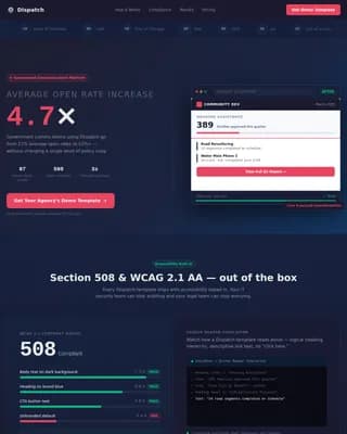 Government Digital Presence Professional Website Template