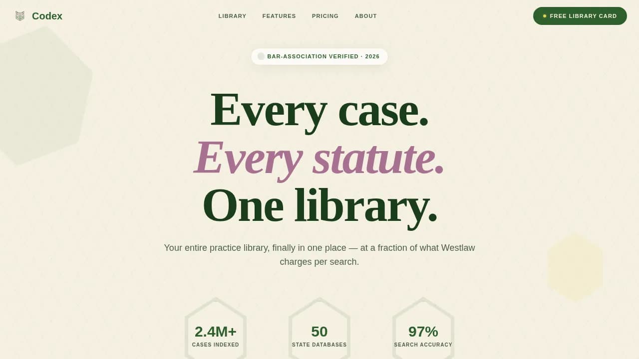 Library & Research Center Professional Website Template