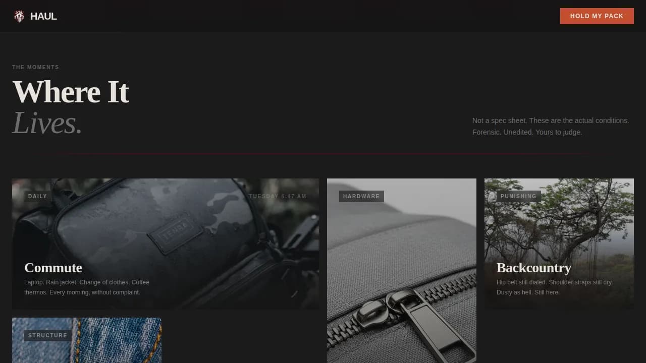 Advanced Bag & Luggage Brand Pre-Launch & Coming Soon Website Template