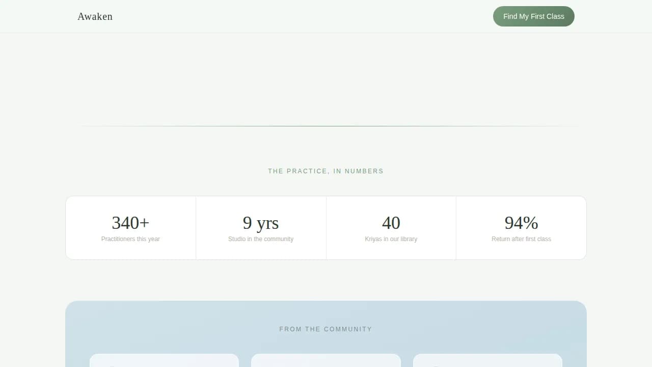 Wellness Modalities Appointment Booking Website Template