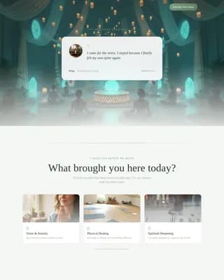 Wellness Modalities Appointment Booking Website Template