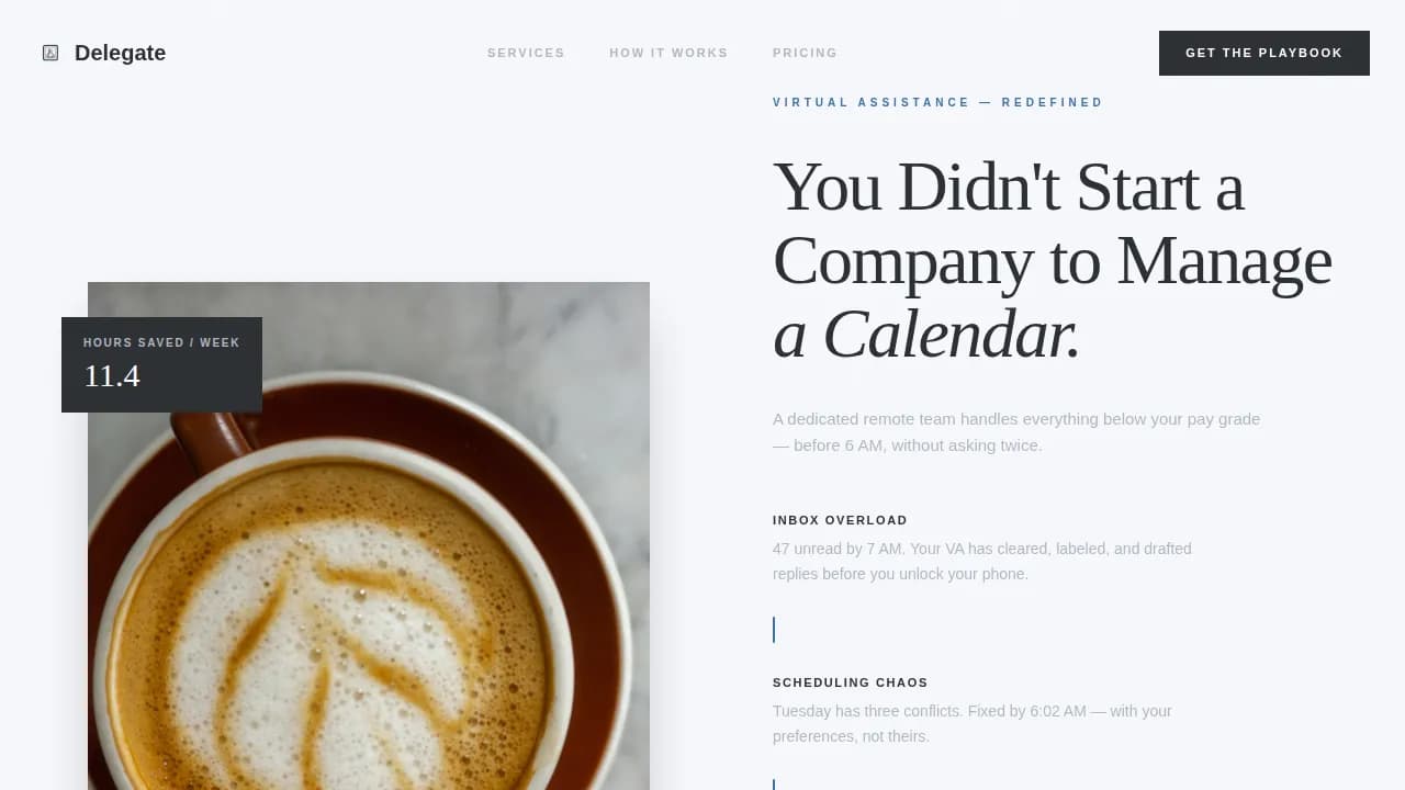 Empower — Strategic Executive Support Landing Page Template