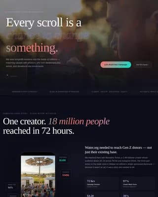 Scale — Community Social Marketing Landing Page Template
