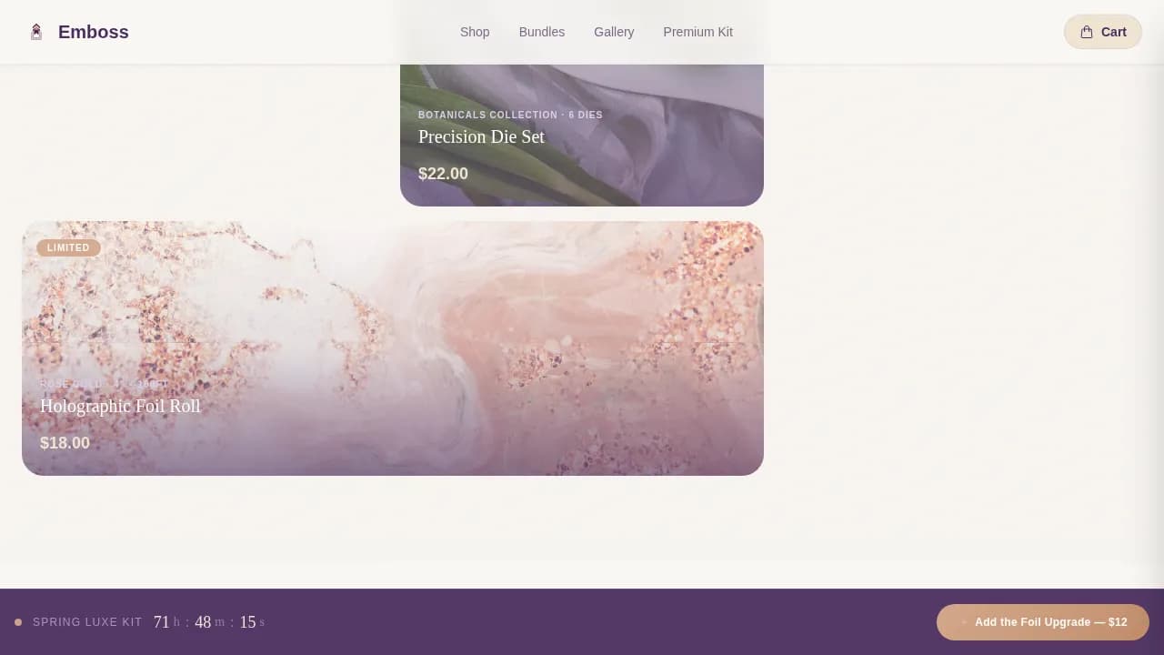 Hobby & Passion Supplies Pre-Launch & Coming Soon Website Template