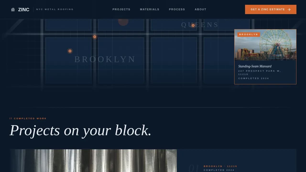 Complete Zinc Products Professional Website Template