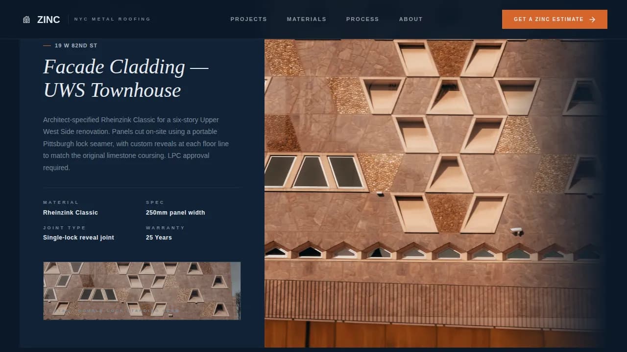 Complete Zinc Products Professional Website Template