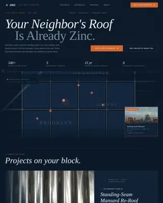 Complete Zinc Products Professional Website Template