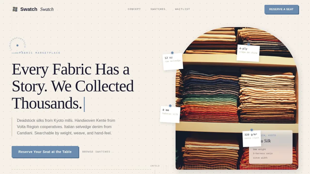 Fashion Tech & Innovation Pre-Launch Website Template