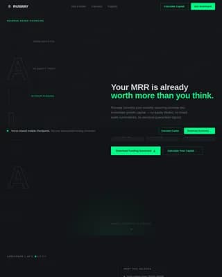 Launch — High-Velocity Financing Platform Landing Page Template