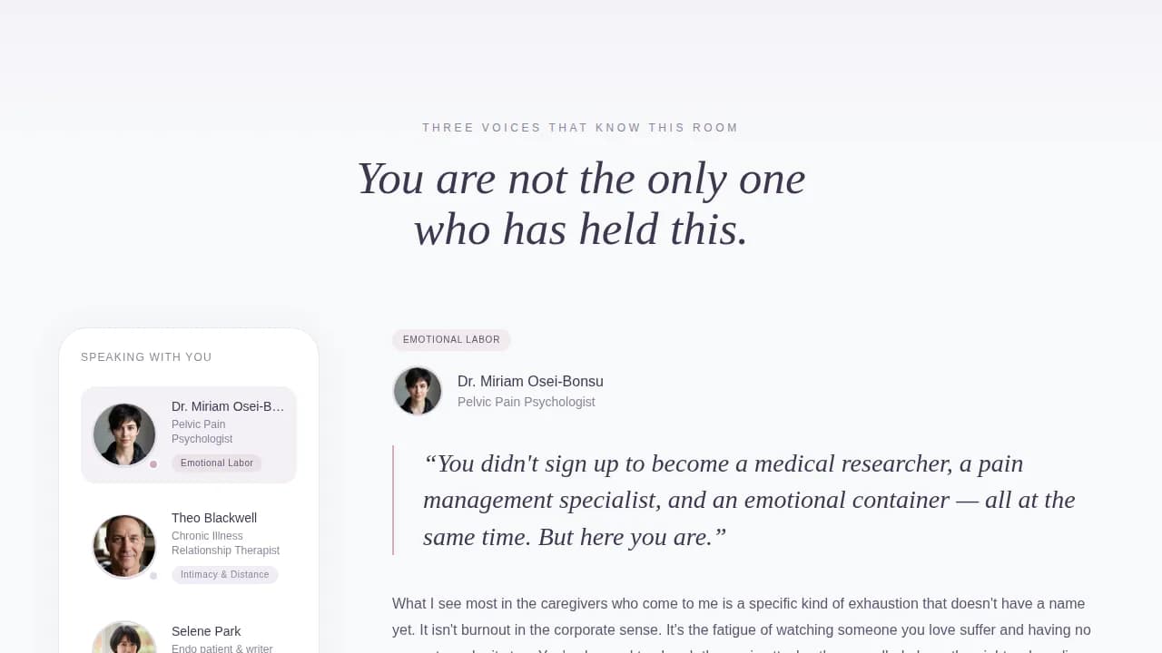 Endometriosis Care Blog Website Template